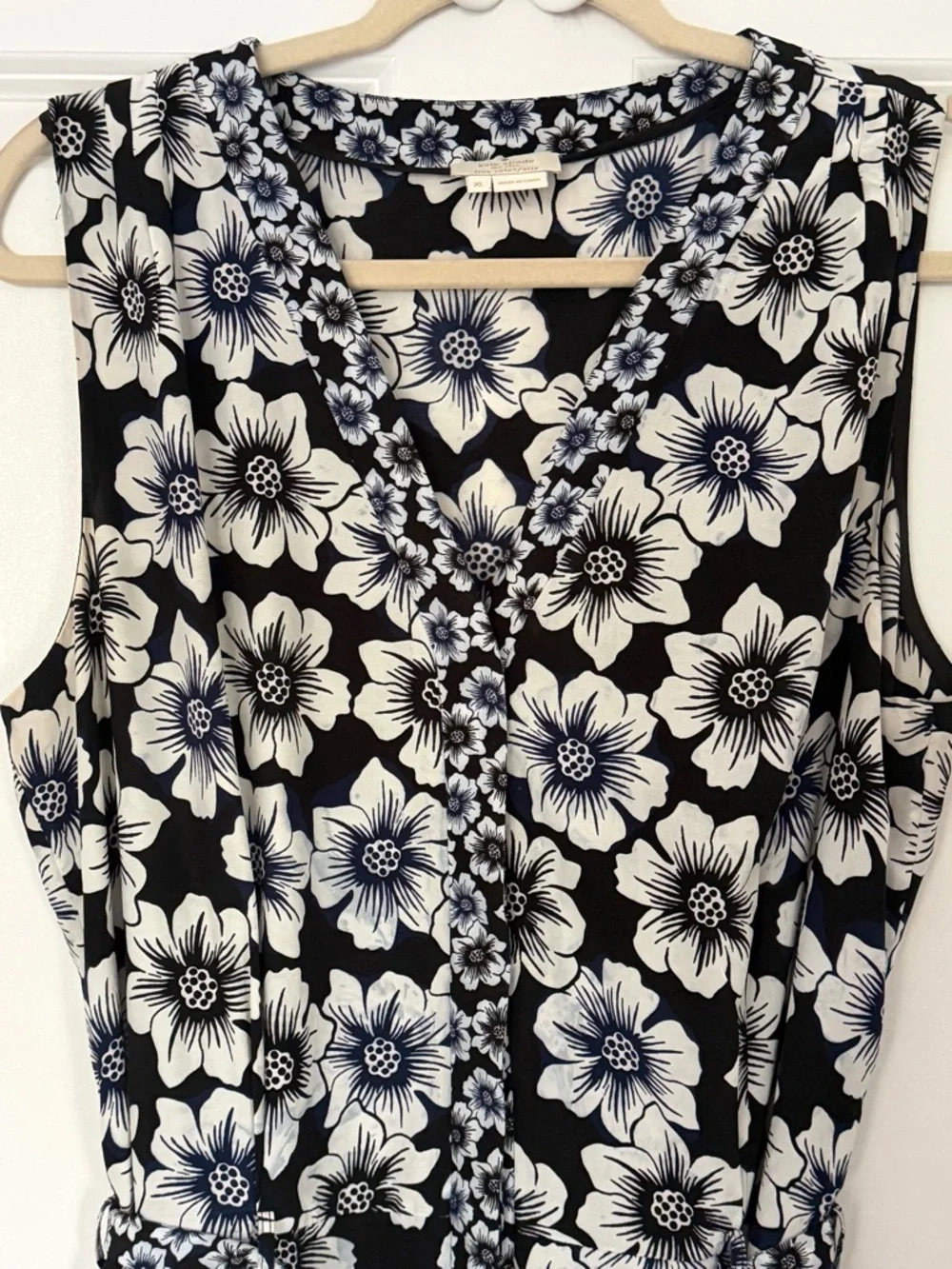 Kate Spade New York Hollyhock Silk Printed Jumpsuit Size XL Black Multi Silk
